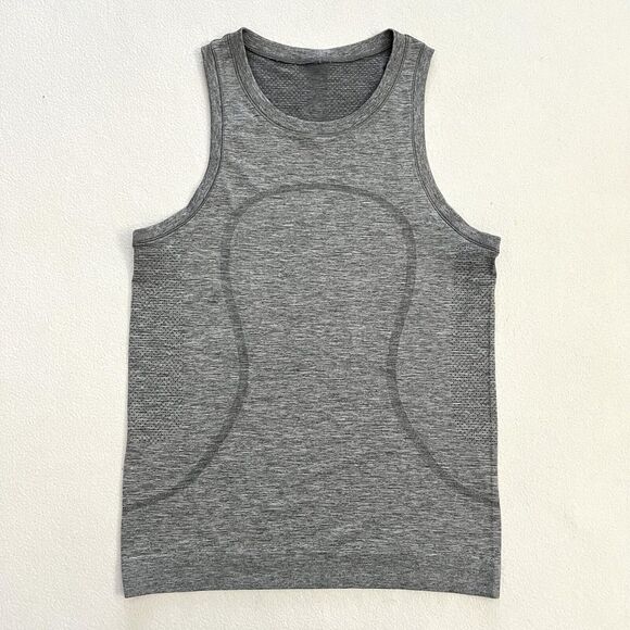 Lululemon Women Slate White Gray Swiftly Breeze Relaxed Tank Sleeveless Top 4 - Picture 1 of 6